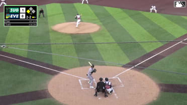 Lisbel Diaz singles on a ground ball to center fielder Jonny Farmelo. Jancel Villarroel scores.
