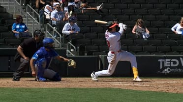 Henry Bolte homers and steals a pair of bases