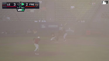 Ryan Wideman steals second base