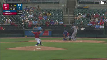 Josh Kasevich homers (2) on a fly ball to left field. Jay Harry scores.