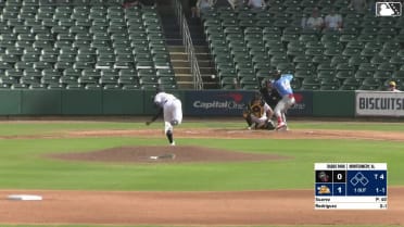 Raudi Rodriguez homers (7) on a fly ball to right field.