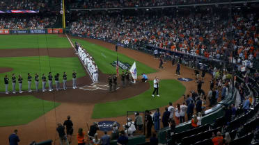 Take a listen to the National Anthem in Houston
