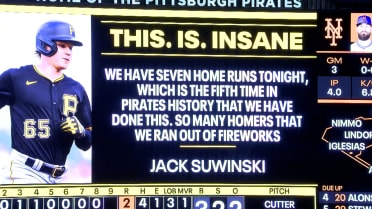 Pirates run out of fireworks after seven home runs