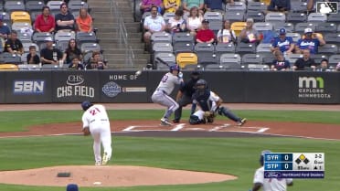 Émilien Pitre singles on a ground ball to third baseman Jake Rucker. D'Andre Smith scores. Émilien Pitre to 2nd. Émilien Pitre advances to 2nd, on a throwing error by third baseman Jake Rucker.