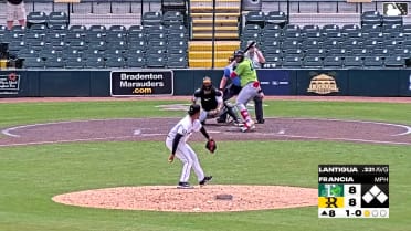 Arnaldo Lantigua homers (3) on a fly ball to right field.