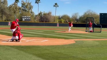 Angels top prospect Tyler Bremner throws live at-bats