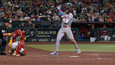 Trevor Story hit by pitch after review