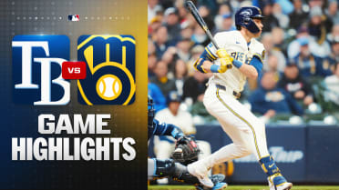 Brewers erupt for a six-run 8th in win over Rays