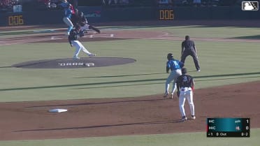 Gabriel Rodriguez hits a grand slam (1) to right field. Riley Nelson scores. Juneiker Caceres scores. Jose Pirela scores.