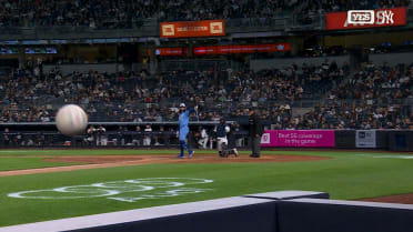 Jonathan India hits camera with a foul ball