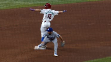 Ryan Waldschmidt safe at second after review