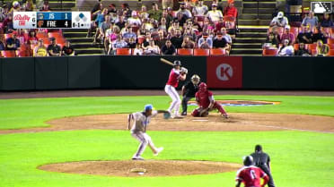 Ike Irish singles on a line drive to right fielder Devin Saltiban. RJ Austin scores.