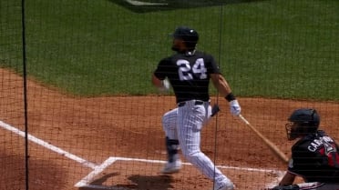 Jasson Domínguez singles in the 1st inning