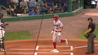 Aidan Miller's 13th Double-A homer