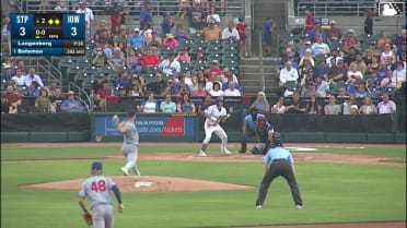 Brett Bateman singles on a soft bunt ground ball to pitcher Ty Langenberg. James Triantos scores. Hayden Cantrelle to 2nd.