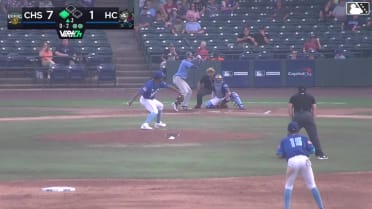 Brendan Summerhill singles on a line drive to center fielder Jonathan Martinez. Felix Cotes scores.