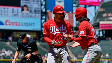 Dos jonrones de Tyler Stephenson vs. Rockies