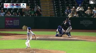 Cameron Cauley singles on a line drive to center fielder Alek Thomas. Cooper Johnson scores.