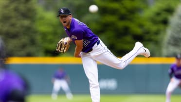 Kyle Freeland strikes out Riley for first K of his start