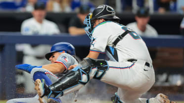 Alejandro Osuna out at home after review
