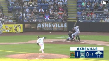 Yordany De Los Santos homers (16) on a fly ball to center field.