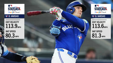 Daulton Varsho's 113.9 and 113.6 mph home runs