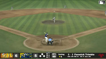 Fenwick Trimble homers (13) on a fly ball to left center field.