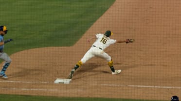 Zack Gelof throws out Blake Perkins after review