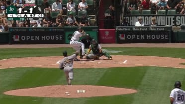 Kyle Teel's two-run base hit