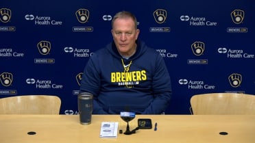 Pat Murphy habla de Brice Turang y Brandon Woodruff