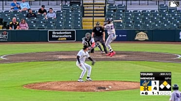 Quentin Young homers (3) on a fly ball to left center field. Ryan Sprock scores.