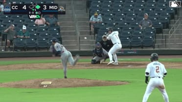Ali Camarillo singles on a line drive to right fielder Tyler Whitaker. Euribiel Angeles scores.