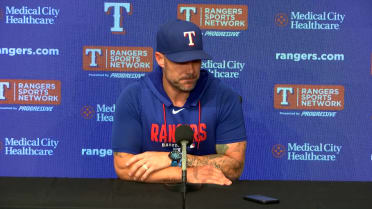 Skip Schumaker talks Rangers' 4-3 loss