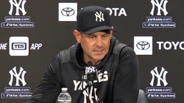 Aaron Boone discusses the Yankees' 7-0 win