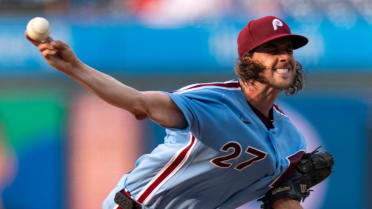 Aaron Nola strikes out A.J. Ewing