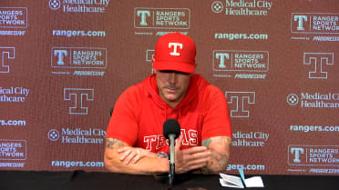 Skip Schumaker discusses Rangers' 7-1 loss