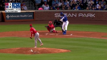 George Klassen strikes out Kevin Alcántara