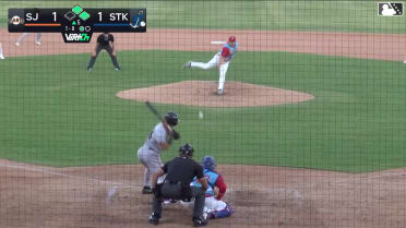 Lorenzo Meola homers (10) on a fly ball to center field. Andy Polanco scores. Angel Guzman scores.