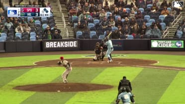 Yassel Soler doubles (7) on a line drive to left fielder Robert Calaz. José Mejía scores. Trent Youngblood scores.