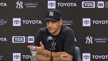 Aaron Boone on ejection, pitching struggles in series