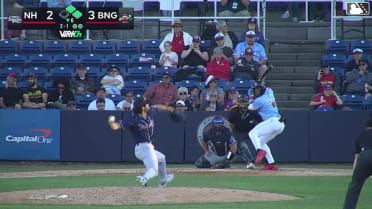 Chris Suero singles on a sharp line drive to center fielder Cade Doughty. Kevin Villavicencio scores. Nick Lucky to 2nd.