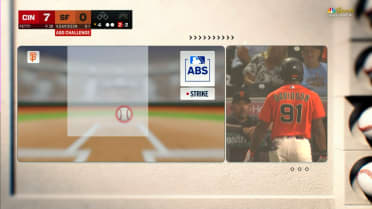 Bo Davidson called out on strikes after ABS challenge