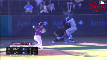 Joendry Vargas homers (7) on a fly ball to left field. Easton Shelton scores.