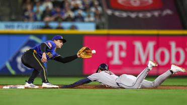 Joey Loperfido is caught stealing second after review