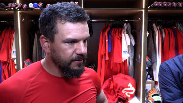 Kyle Schwarber and Rob Thomson on Schwarber's debut