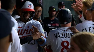 Christian Vázquez's RBI sacrifice fly