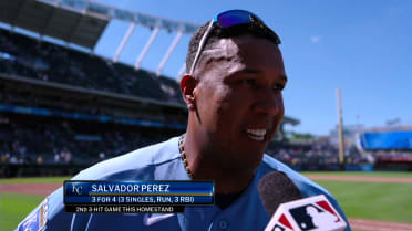 Salvador Pérez habla de sus 3 empujadas en triunfo