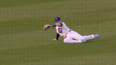 Ian Happ's sliding catch 