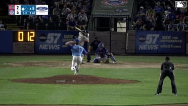 Eduardo Tait singles on a sharp ground ball to right fielder Leonel Espinoza. Byron Chourio scores.