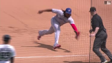 Vlad Jr.'s slick out to first base